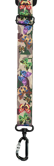 Case Strap - Bam Neoprene Case Strap (Single) for Hightech Case with Security Hooks - Butterfly