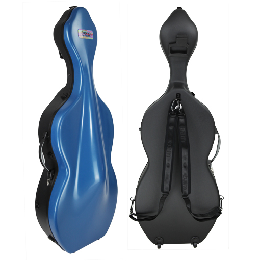 BAM Shamrock Hightech 3.9 Cello Case with Wheels Azure Blue