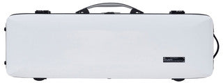 Violin Case - Bam Ice Supreme Hightech Oblong White with Black Fittings