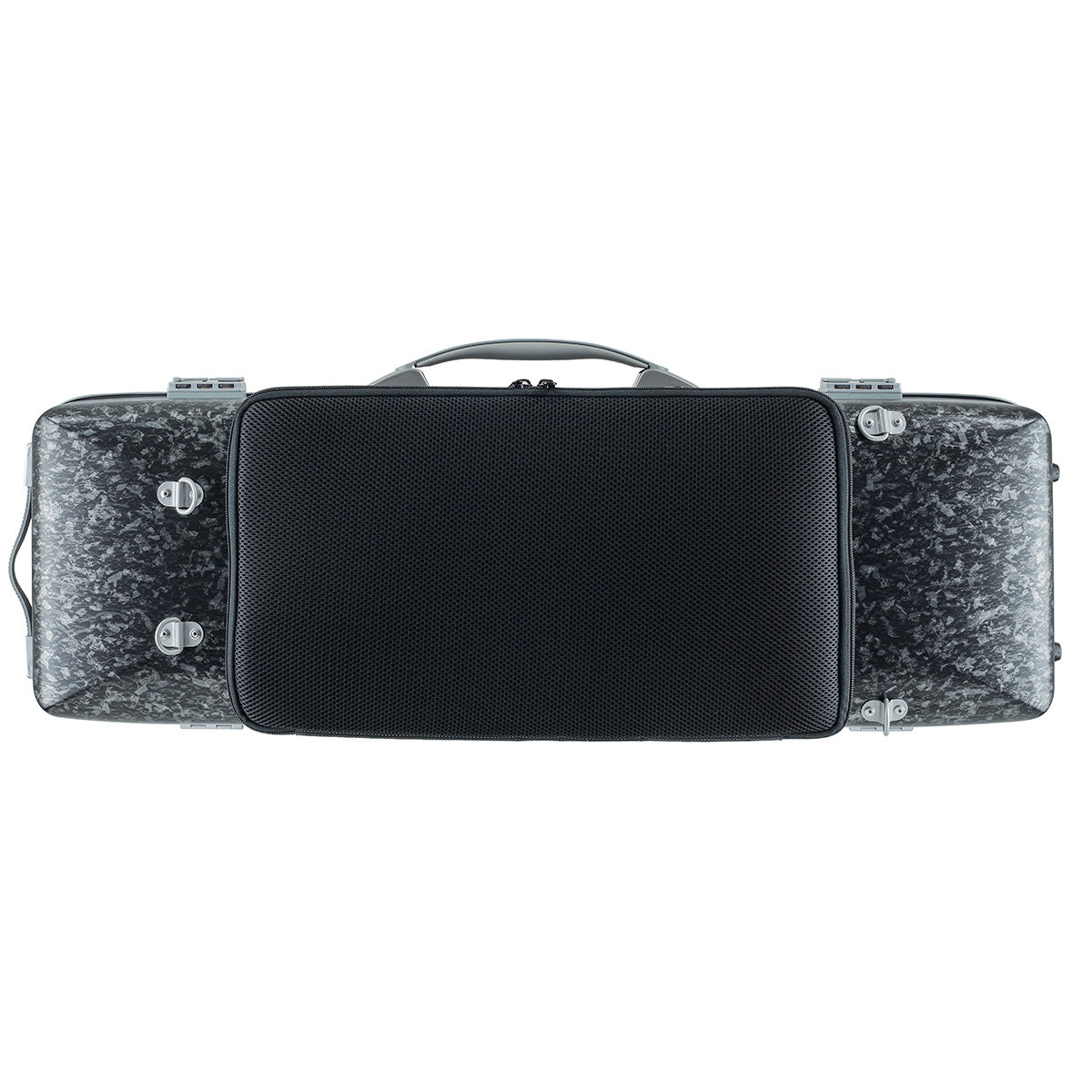 Violin Case - Bam Rocks Hightech Oblong Violin Case with Back Pocket, Carbon Forgé, 4/4