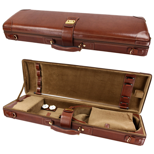 GL Cases Q1(V) Leather Violin Case Brown