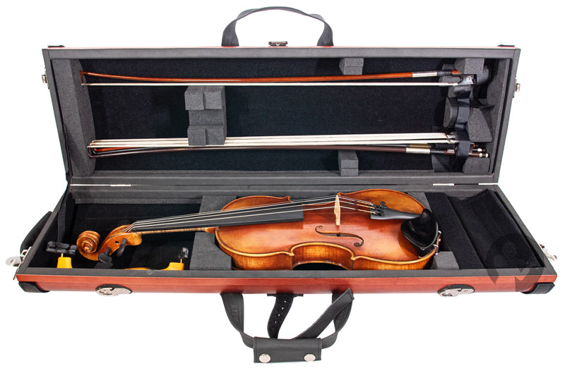 Violin Case - Wiseman Wooden Oblong Case, 4/4, Green