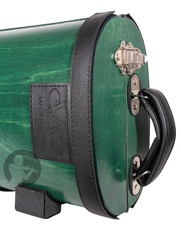 Violin Case - Wiseman Wooden Oblong Case, 4/4, Green