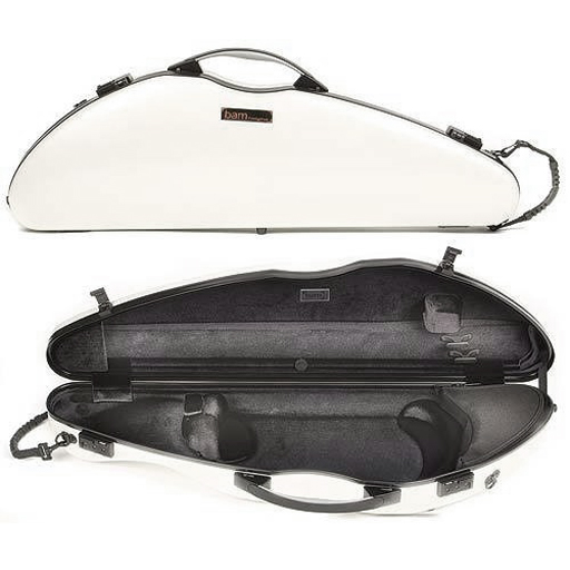 BAM Hightech Slim Violin Case Pearl White