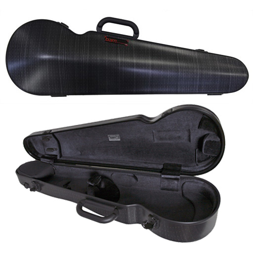BAM Hightech Contoured Violin Case Black Lazure