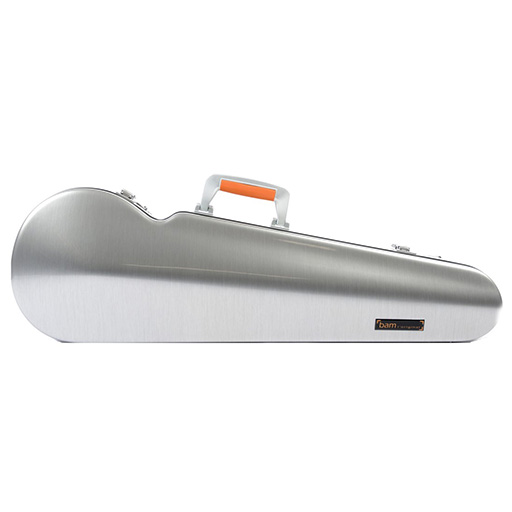 BAM La Defense Hightech Contoured Violin Case Brushed Aluminium
