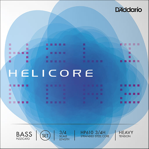 D'Addario Helicore Pizzicato Double Bass String Set 3/4