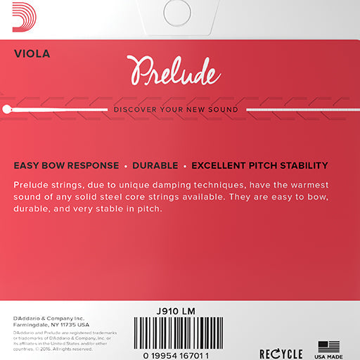 D'Addario Prelude Viola, Set (Med), Long