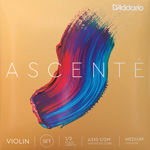 D’Addario Ascente Violin, (Med) Set, 3/4