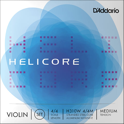 D'Addario Helicore Violin String Set Med Aluminium E