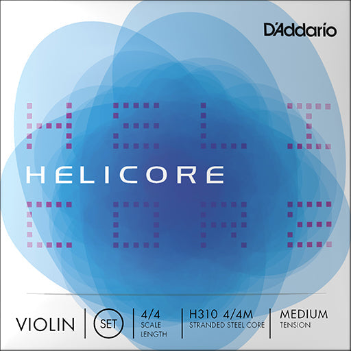 D'Addario Helicore Violin Set Med Steel E