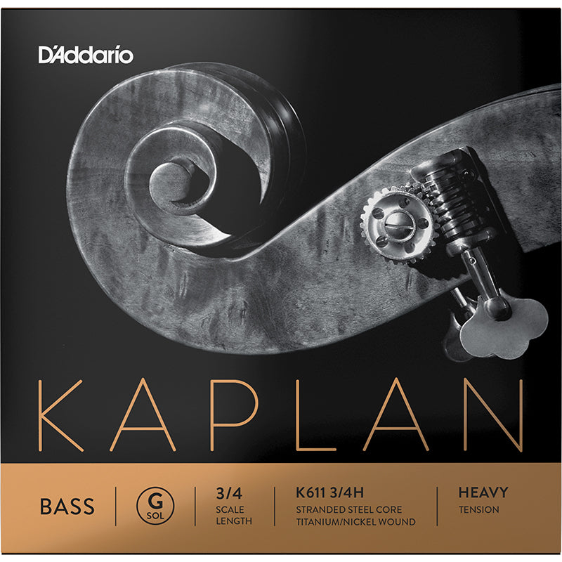 D'Addario Kaplan Bass G String, 3/4, Heavy Tension