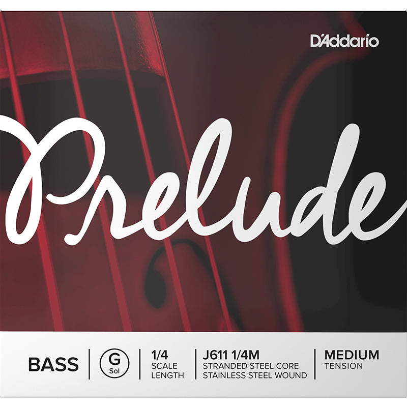 D'Addario Prelude Double Bass, G (Med), 1/4