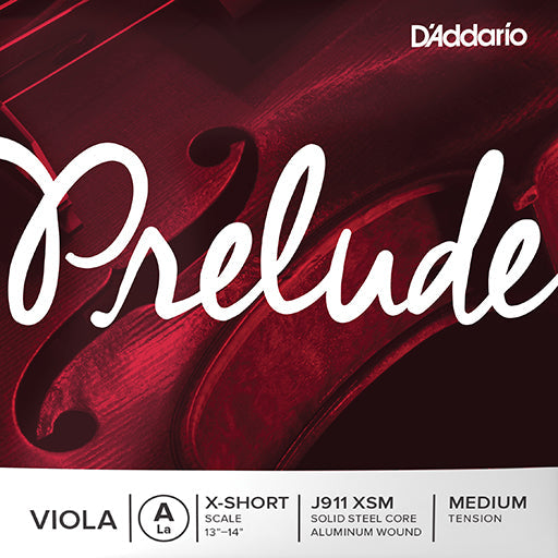 D'Addario Prelude Viola, A (Med), Extra Short
