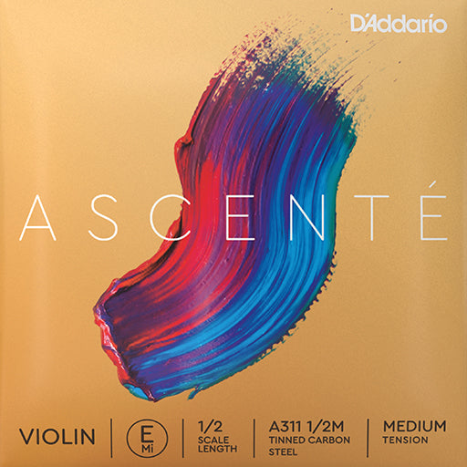 D’Addario Ascente Violin, (Med) E, 1/2