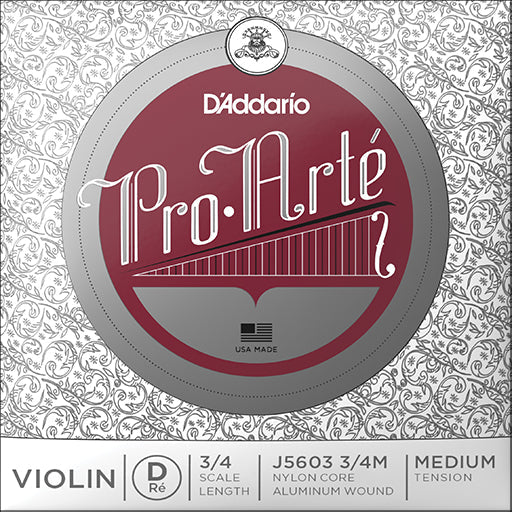 D'Addario Pro Arte Violin, 3/4, D (Aluminium)