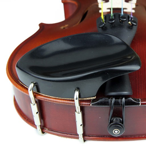 Violin Chinrest - Kreisler Tekka Plastic  Chrome Fittings