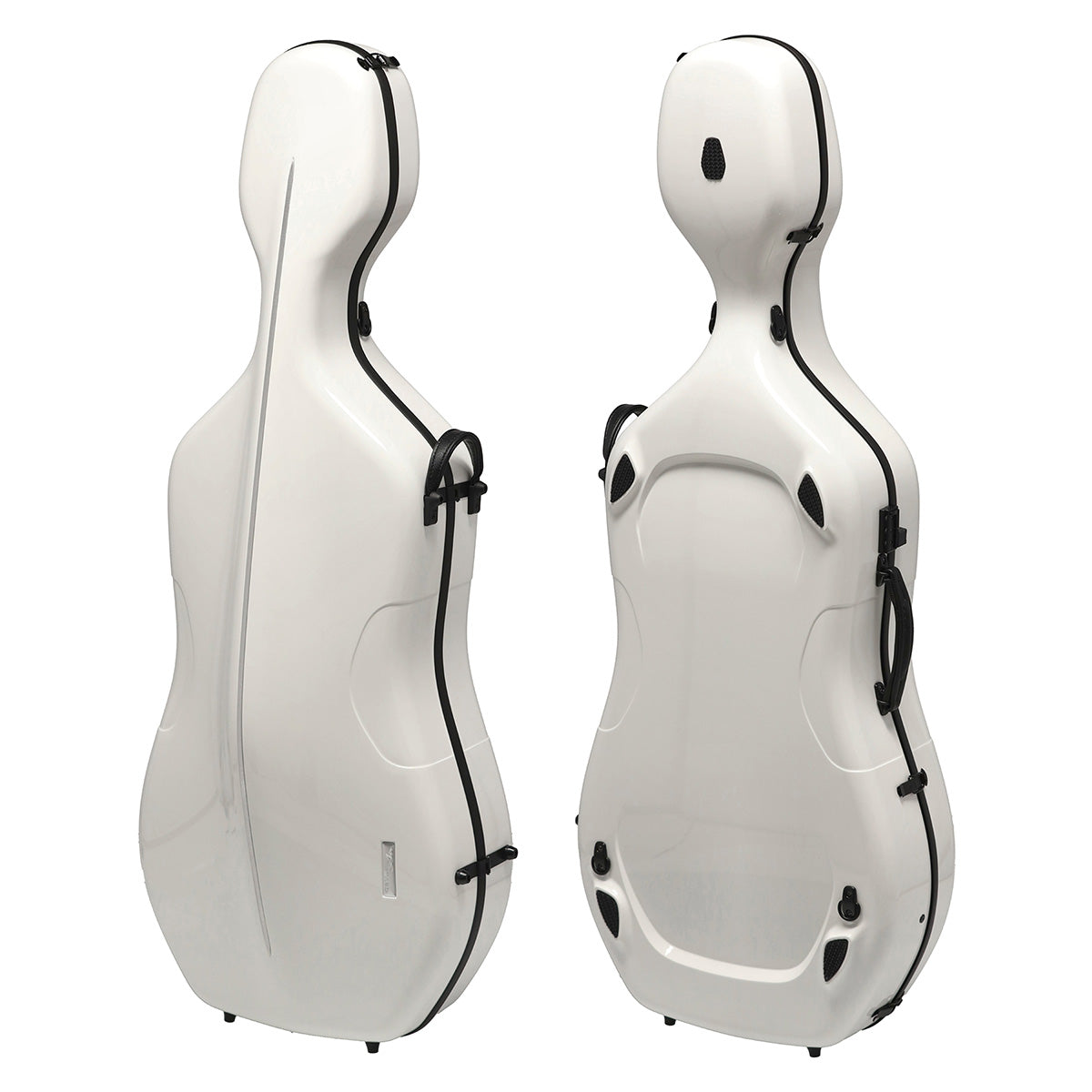 GEWA Air 3.9 Cello Case White Gloss with Blue Interior