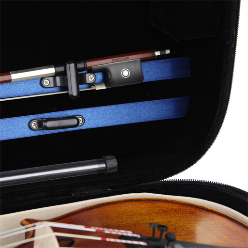 Viola Case - Kreisler Oblong Adjustable Black with Cream int