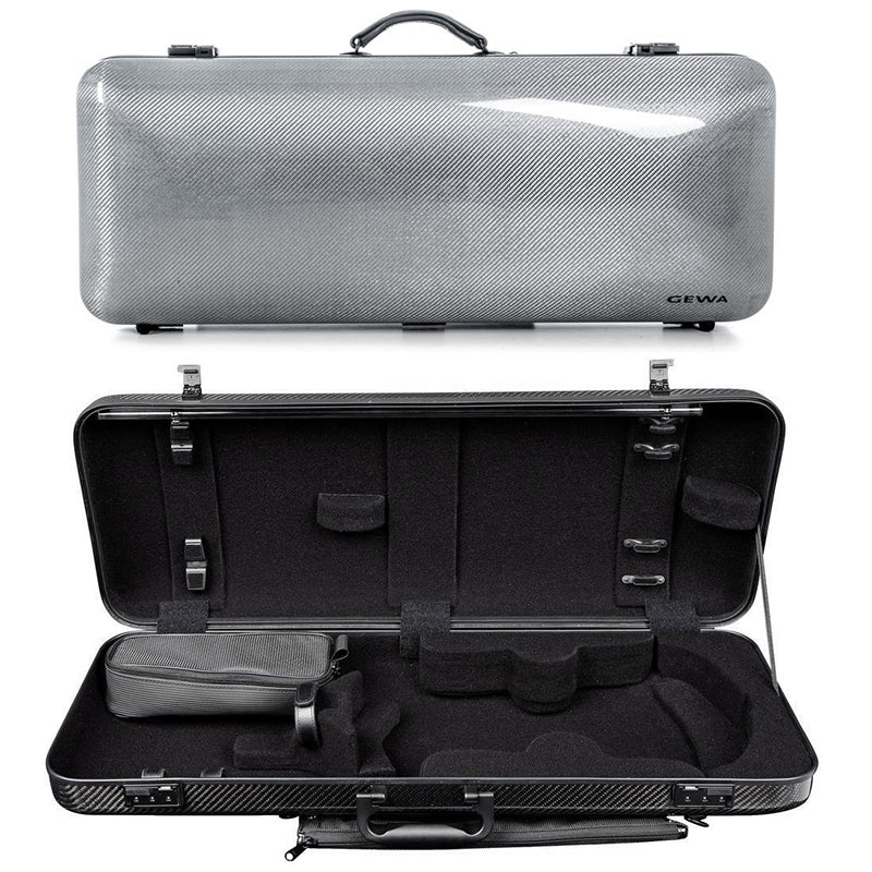 GEWA Idea 2.8 Oblong Viola Case Silver Carbon