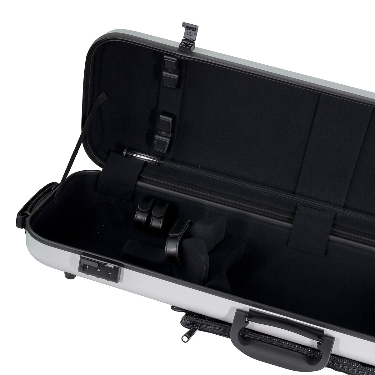 GEWA Air 2.1 Oblong Violin Case with Subway Handle White Gloss 4/4