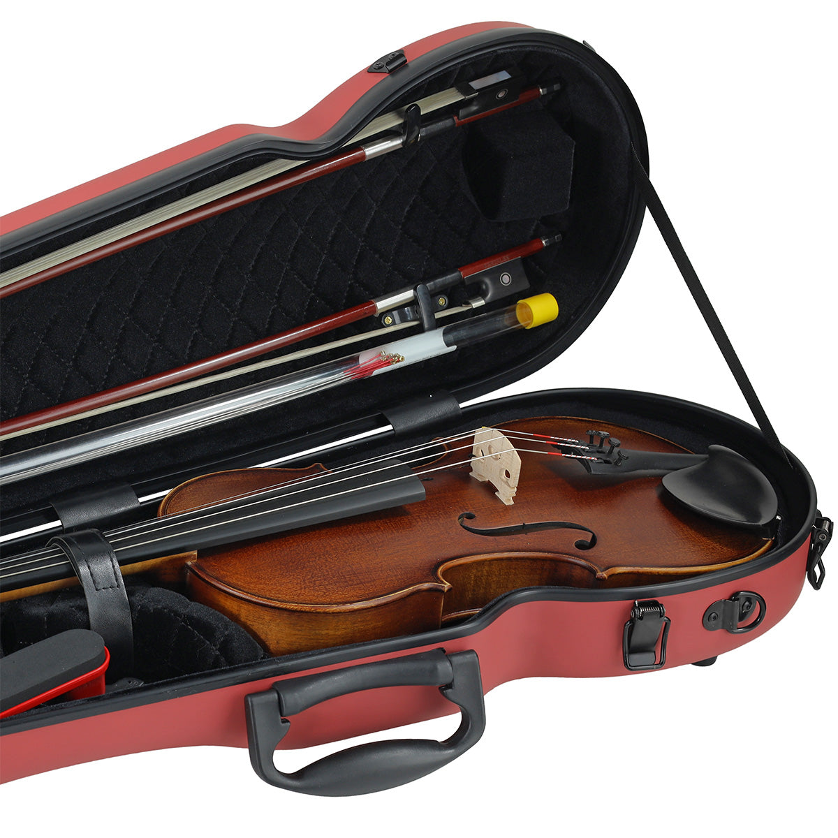 ART Shaped Violin Case 4/4-3/4 Cherry Red