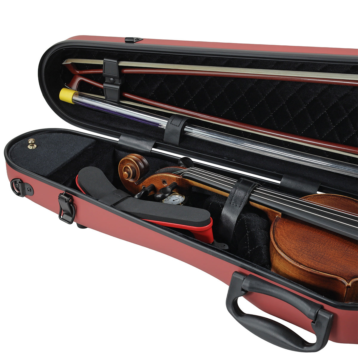ART Shaped Violin Case 4/4-3/4 Cherry Red