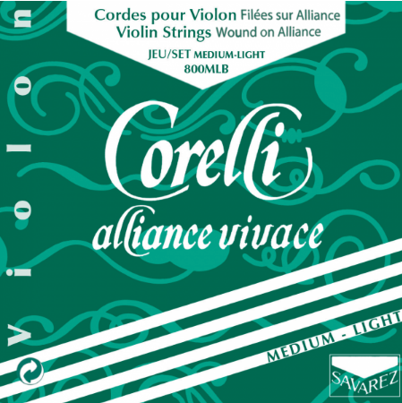 Corelli Alliance Vivace Violin, D (Light), 4/4 Synth/Silver - Special Order Only