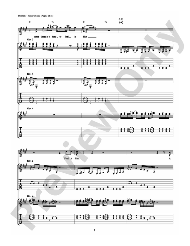 Royal Orleans - Guitar TAB (Digital Download)