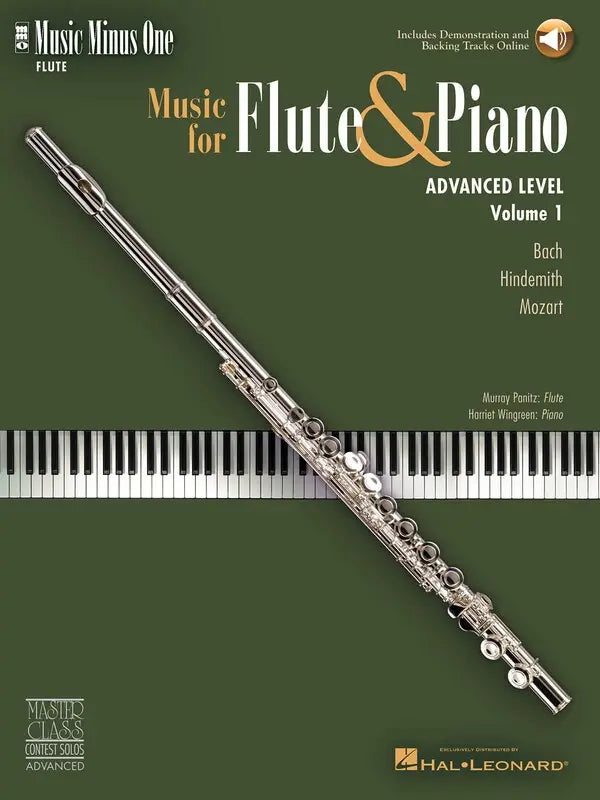 ADVANCED FLUTE SOLOS VOL 1 MINUS ONE - PANITZ MURRAY 400133