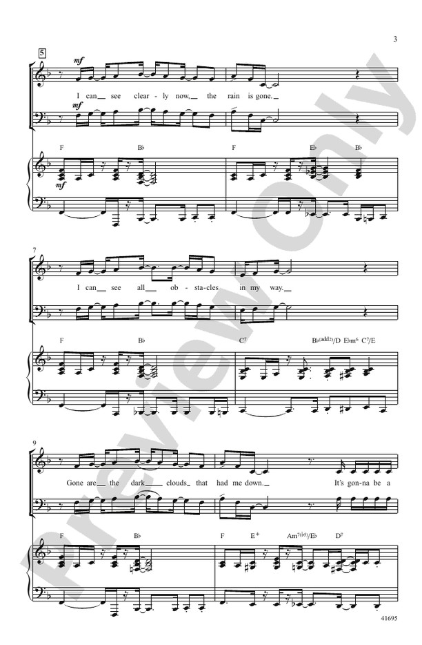 I Can See Clearly Now – SAB Choral Octavo (Digital Download)