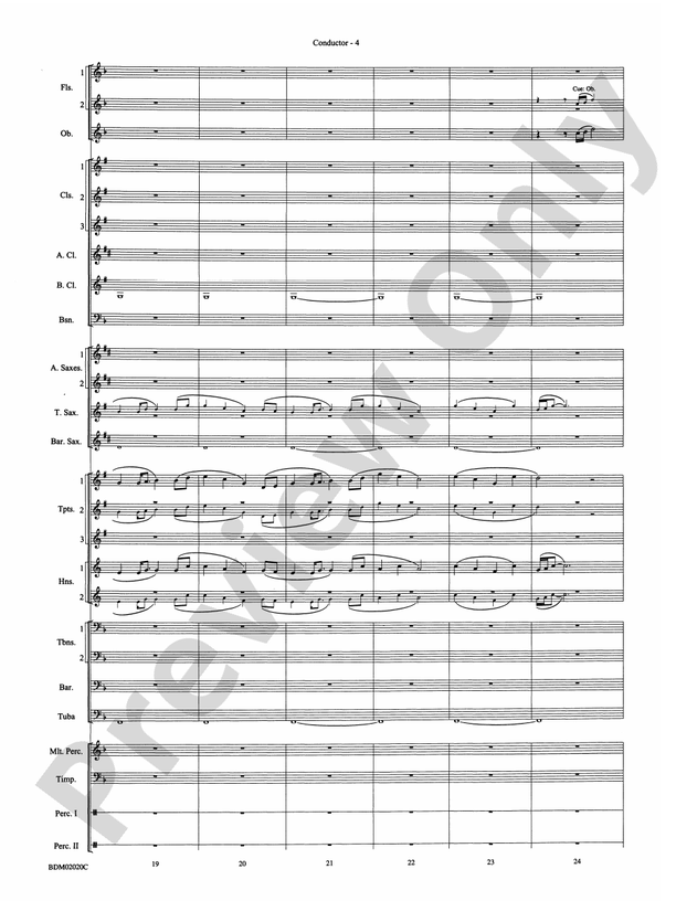 Prairiesong - Concert Band Conductor Score & Parts (Digital Download)