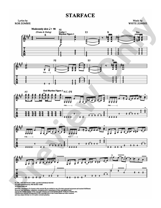 Starface - Guitar TAB (Digital Download)