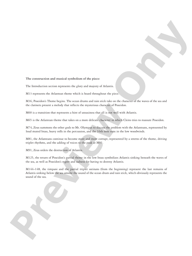 Atlantis: Lost City of the Ancients - Concert Band Conductor Score & Parts (Digital Download)