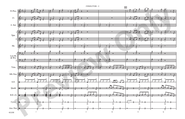 Still into You – Marching Band Conductor Score & Parts (Digital Download)
