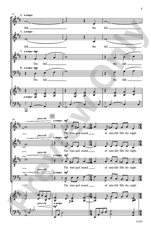 Petrichor - SATB Choral Octavo (Digital Download)