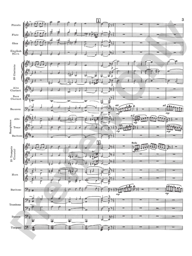 Prelude and Fugue in D minor - Concert Band Conductor Score & Parts (Digital Download)