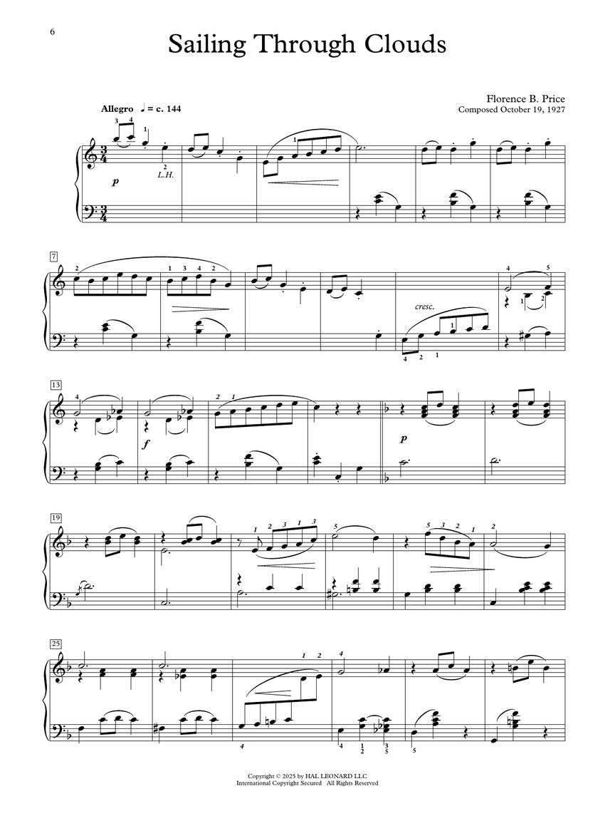 Florence Price - Rediscovered Gems for Piano Solo - Hal Leonard