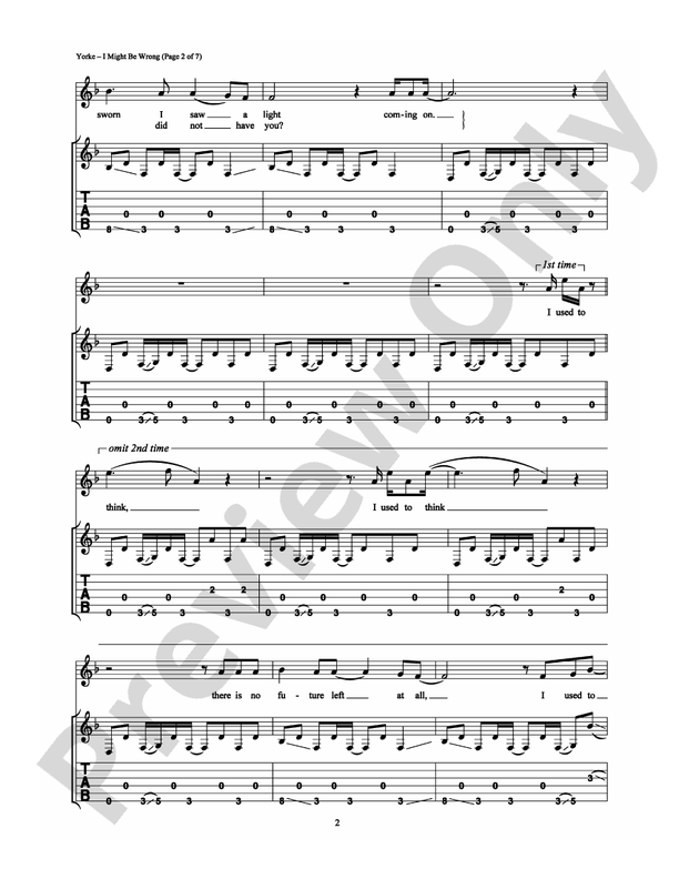 I Might Be Wrong - Guitar TAB (Digital Download)