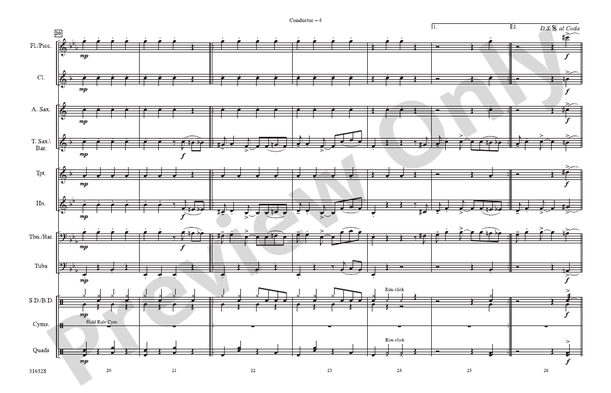 And All That Jazz (from Chicago) – Marching Band Conductor Score & Parts (Digital Download)