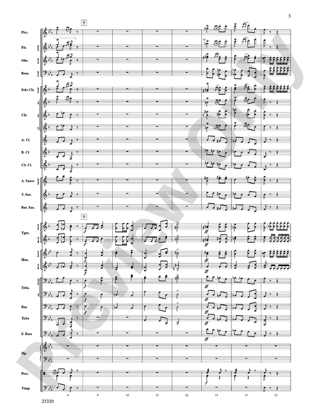 March and Cortege of Bacchus - Concert Band Conductor Score & Parts (Digital Download)