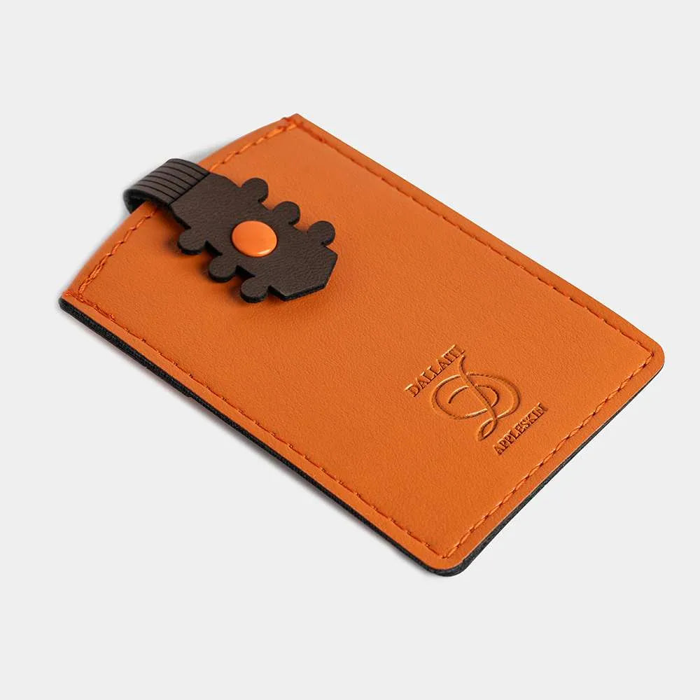Guitar Credit Card or Cash Holder Made from Vegan Apple Leather Vegan