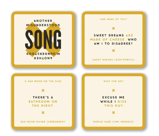 Misunderstood Songs - A Card Game
