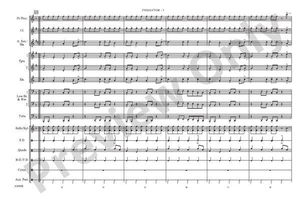 Shut Up and Dance – Marching Band Conductor Score & Parts (Digital Download)