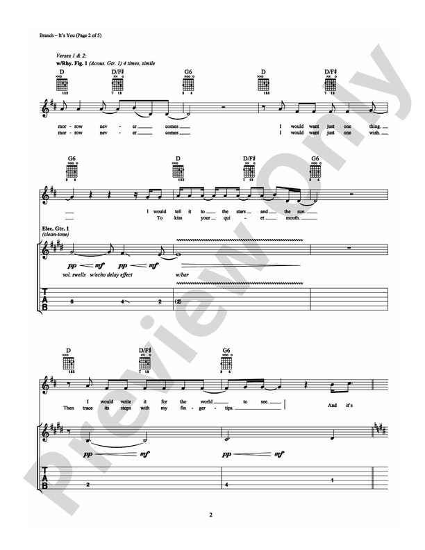 It's You - Guitar TAB (Digital Download)