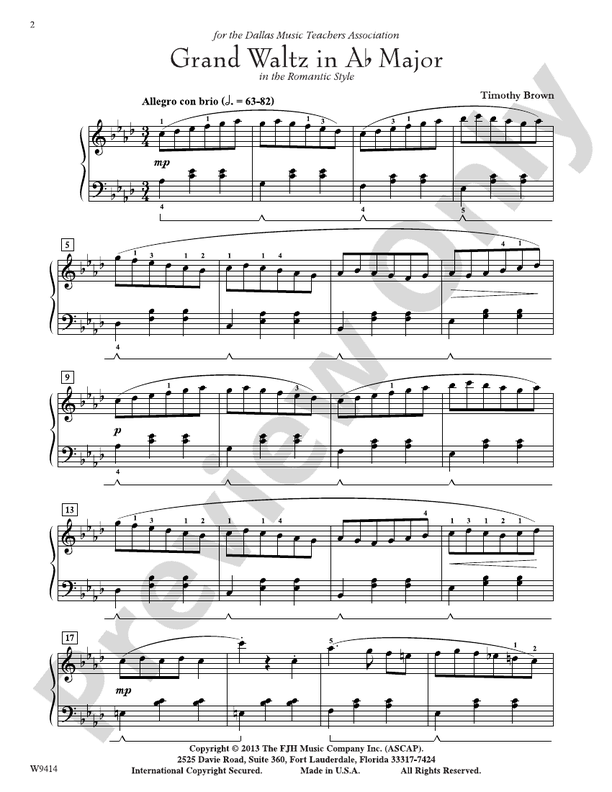 Grand Waltz in Ab Major - Piano (Digital Download)