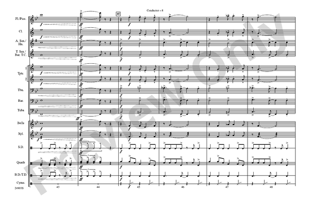 The Joint Is Jumpin' – Marching Band Conductor Score & Parts (Digital Download)