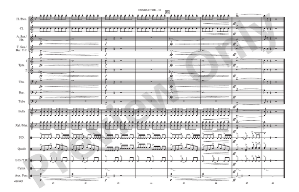 Godzilla, Part 2 – Marching Band Conductor Score & Parts (Digital Download)