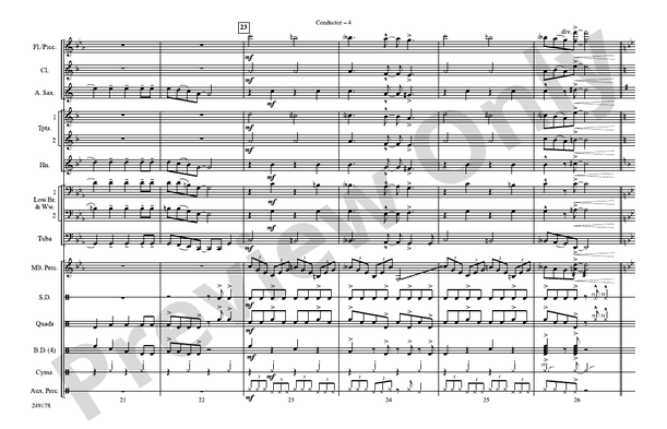 Remains of the Day (from Corpse Bride) – Marching Band Conductor Score & Parts (Digital Download)