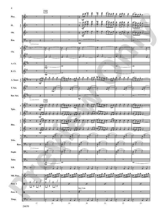 Tsunami - Concert Band Conductor Score & Parts (Digital Download)